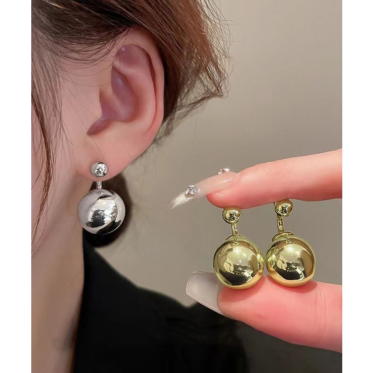 メタルボールピアス きれいめ 一粒ピアス | Miniministore | 詳細画像1 