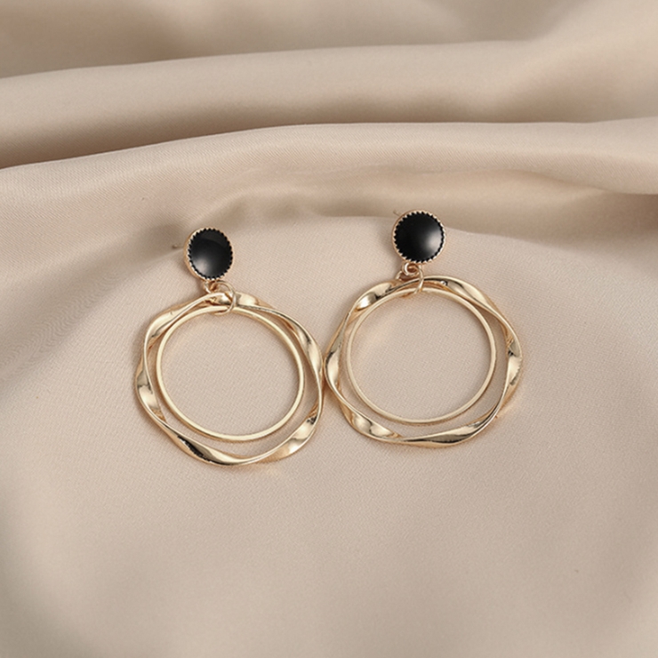 ピアス 2連フープピアス 幾何学模様 | Miniministore | 詳細画像7 