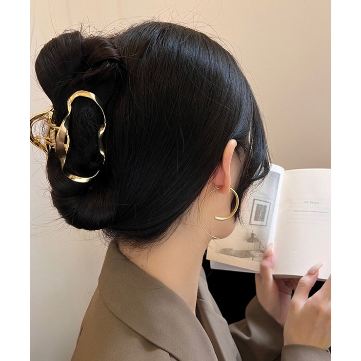 大ぶり マット フープピアス  韓国風 | Miniministore | 詳細画像5 