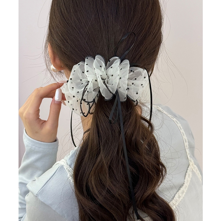 オフホワイト | バナナクリップ ヘアクリップ トッド透け | Miniministore