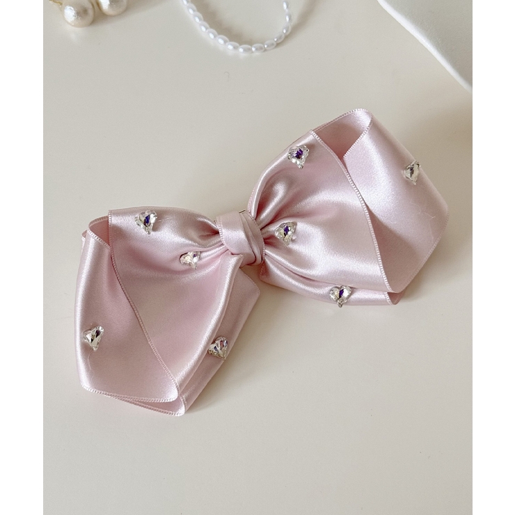 ベビーピンク | レディース リボンヘアクリップ 髪飾り | SUNSHINE CLOSET