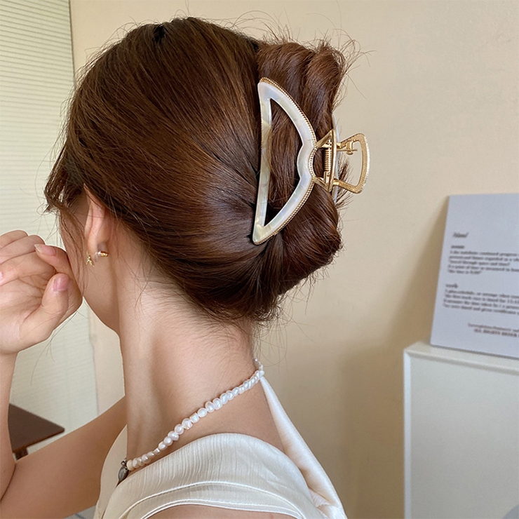 Cタイプ | バンスクリップ レディース オーロラ石風 | Miniministore