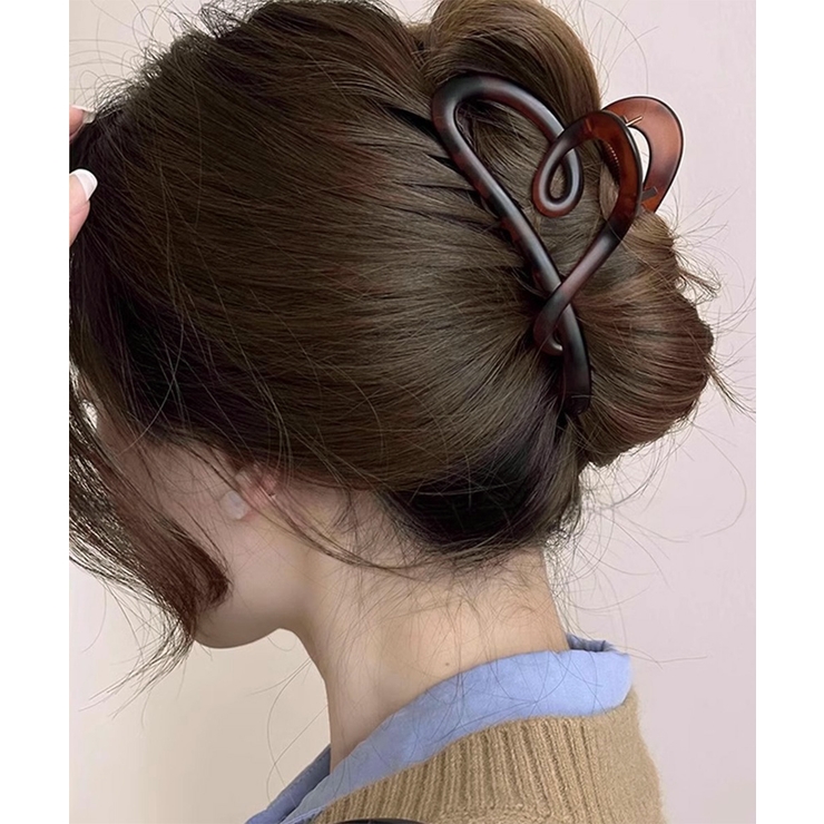 キャメル | バンスクリップ 大きめ ヘアクリップ | Miniministore