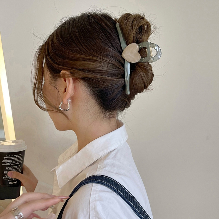 ヘアクリップ バンスクリップ 樹脂ハート | Miniministore | 詳細画像13 