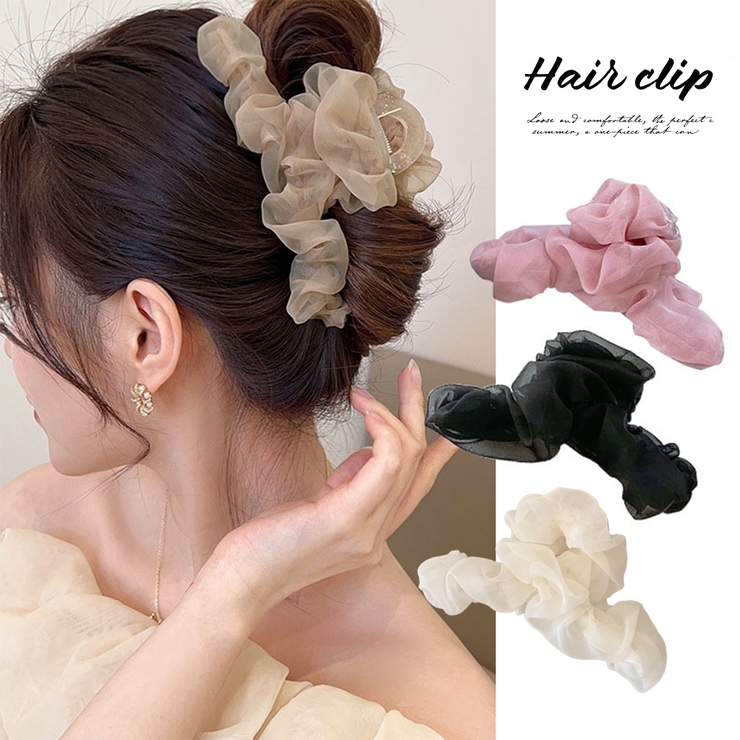 ヘアクリップ フリル バンスクリップ | Miniministore | 詳細画像1 