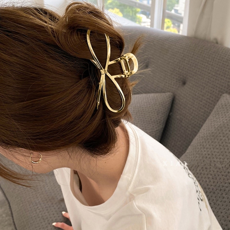 メタルヘアクリップ バンスクリップ 韓国[品番：II000009931