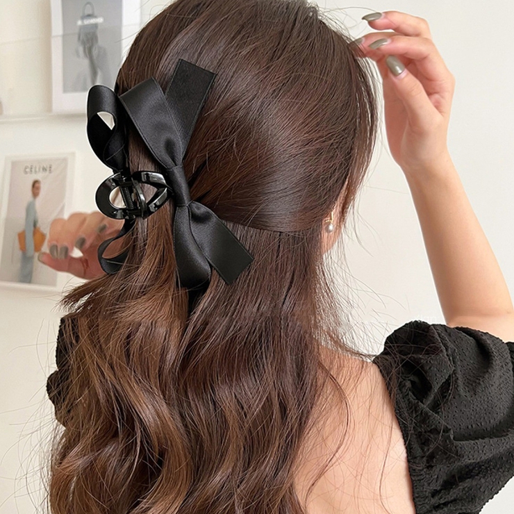 ヘアクリップ バンスクリップ リボン | Miniministore | 詳細画像5 