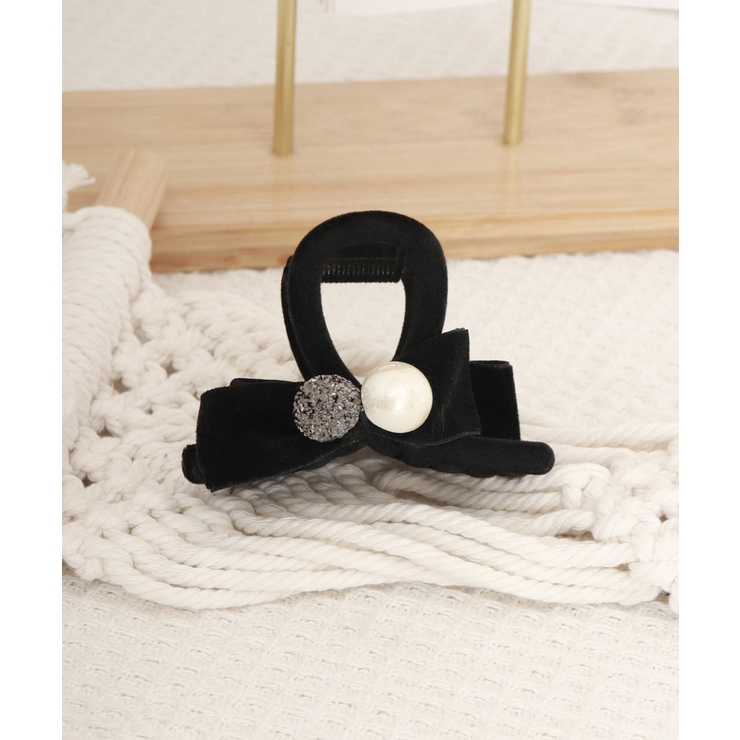 バンスクリップ 小さめ リボン パール | Miniministore | 詳細画像4 