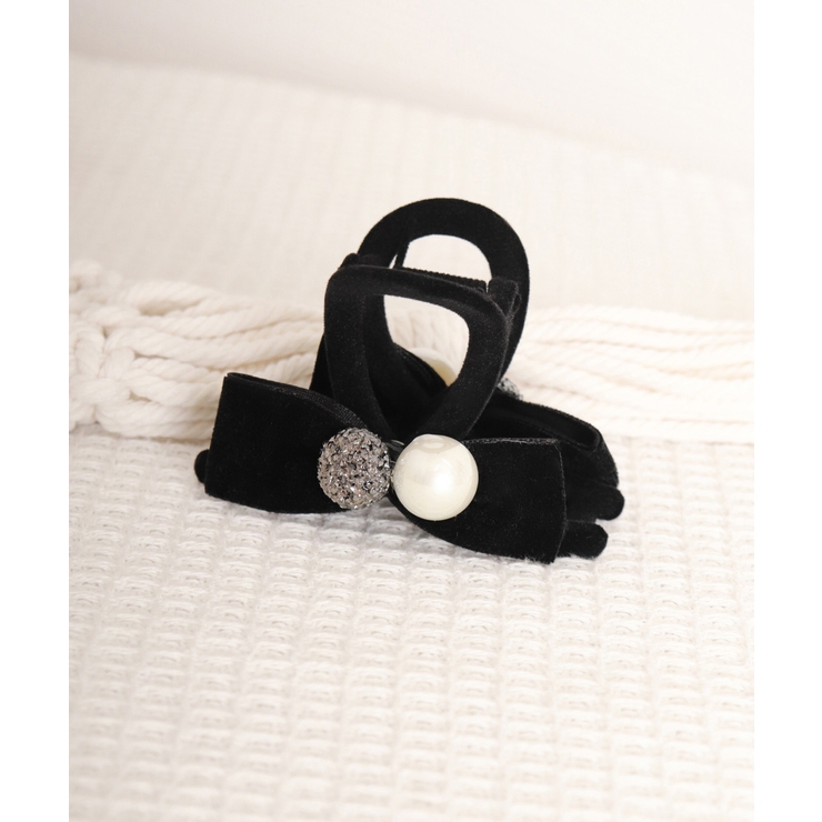 バンスクリップ 小さめ リボン パール | Miniministore | 詳細画像6 