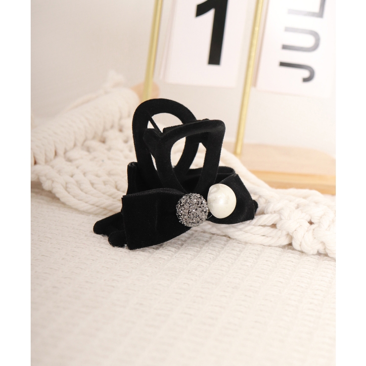 バンスクリップ 小さめ リボン パール | Miniministore | 詳細画像8 