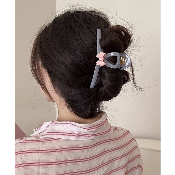 バンスクリップ リボン ヘアクリップ | Miniministore | 詳細画像3 