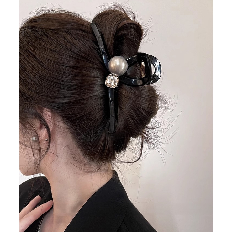 バンスクリップ ヘアクリップ パール | Miniministore | 詳細画像3 