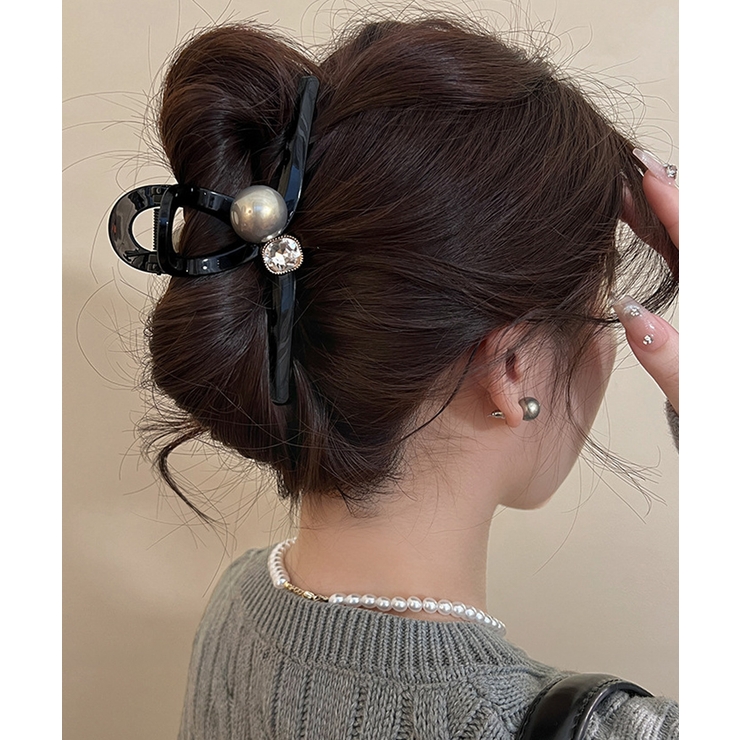 バンスクリップ ヘアクリップ パール | Miniministore | 詳細画像4 