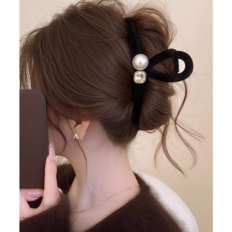 バンスクリップ ヘアクリップ パール | Miniministore | 詳細画像7 