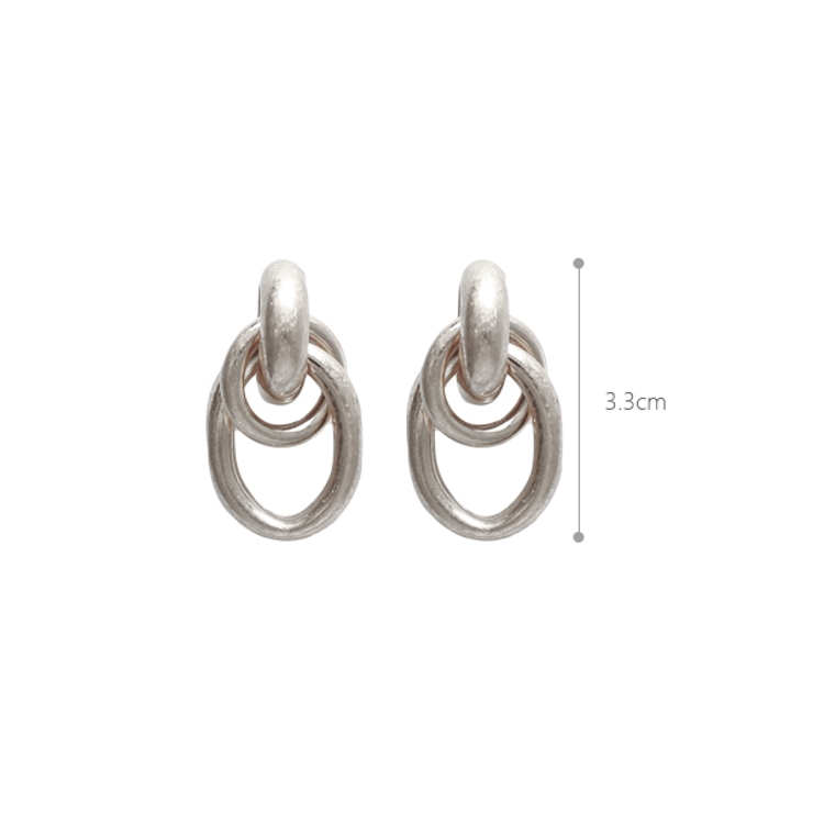 サークル×エリプスピアス・イヤリングゴールドシルバーピアスイヤリングアクセサリーアクセカジュアルシンプルトレンド流行大人可愛いナチュラルパーティー