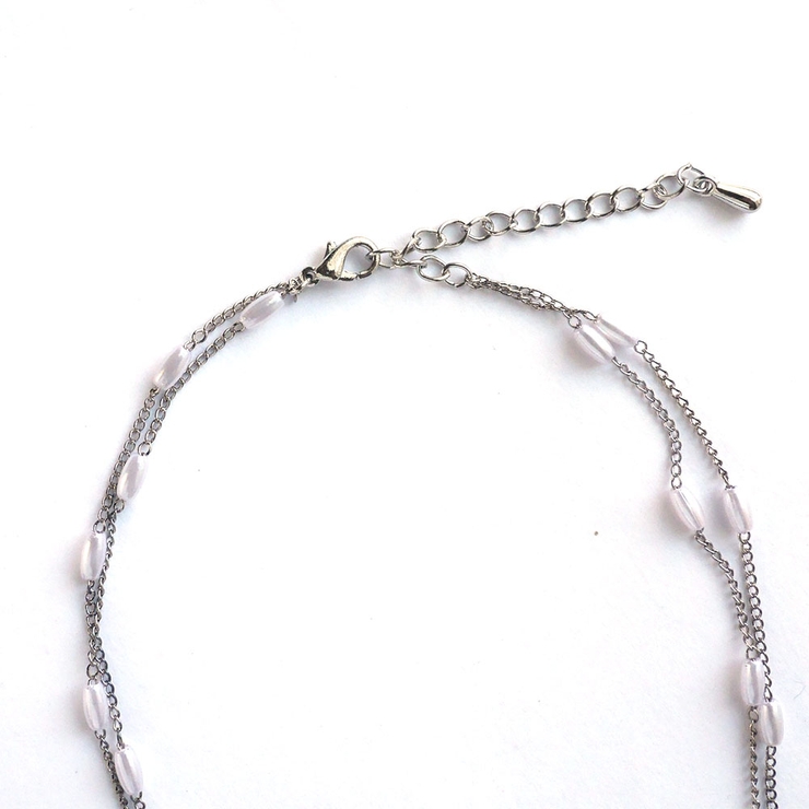 楕円パール2連チェーンネックレス | monamona | 詳細画像6 