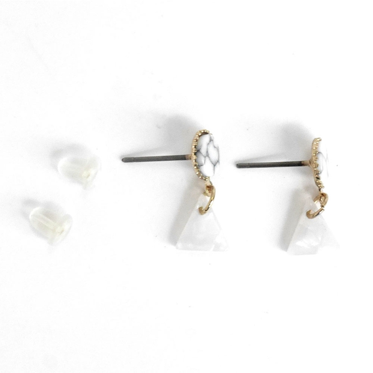 トルコカラージオメトリーピアス 幾何学小ぶりエスニック | monamona | 詳細画像6 