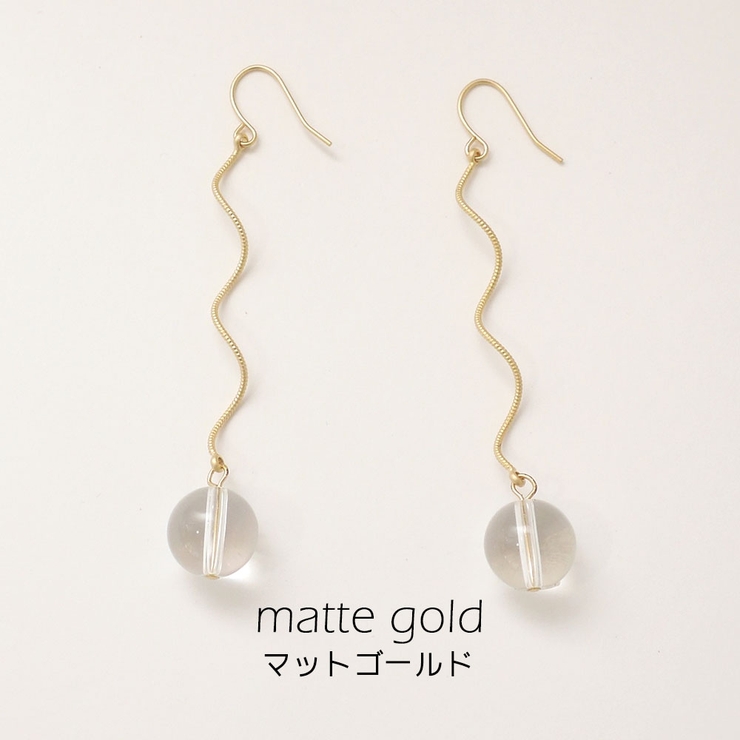 マットゴールド | スパイラルピアス | monamona