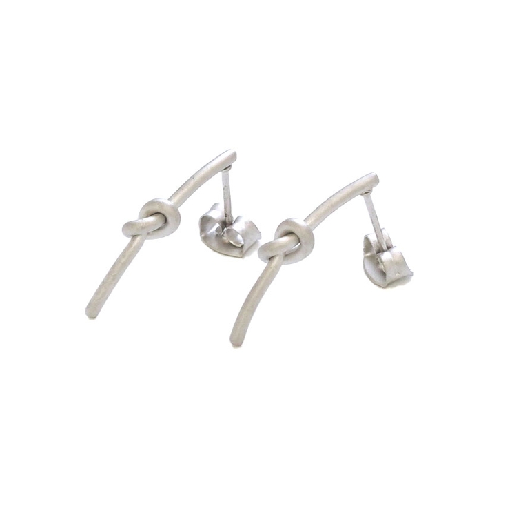 結びピピアスマットメタル | monamona | 詳細画像3 