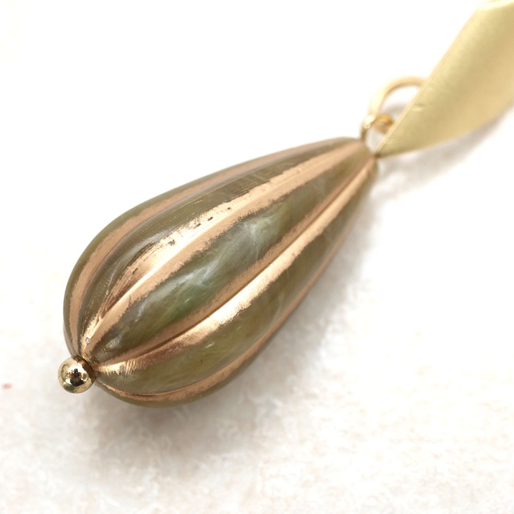 アンティーク風ドロップビーズピアス | monamona | 詳細画像6 