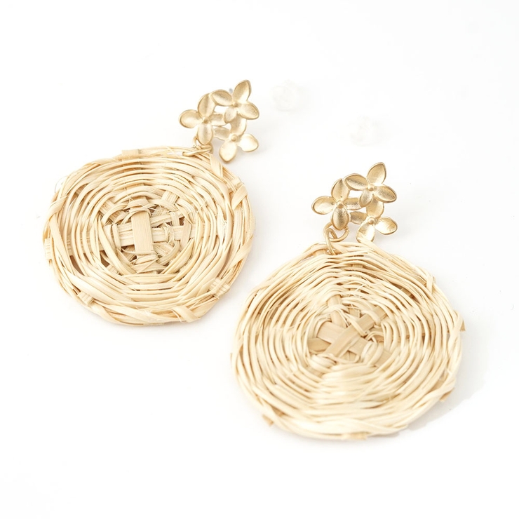 フラワー＆ラタンピアス | monamona | 詳細画像5 