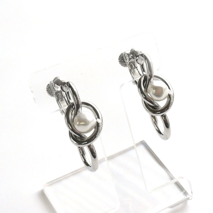 パーツ付き、結びモチーフイヤリング | monamona | 詳細画像3 