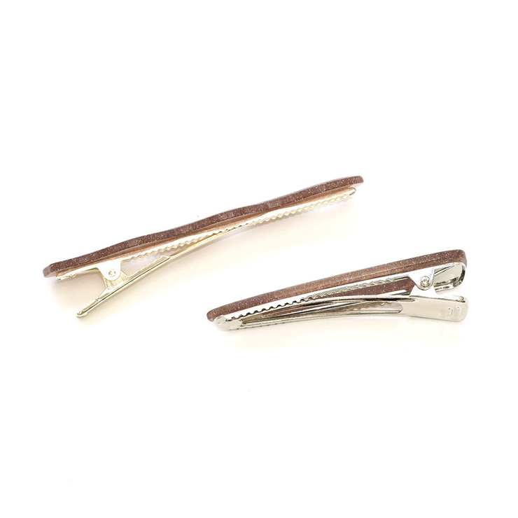 ヘアクリップセット クリアラメ 波型 三角 セットクリップ | monamona | 詳細画像12 