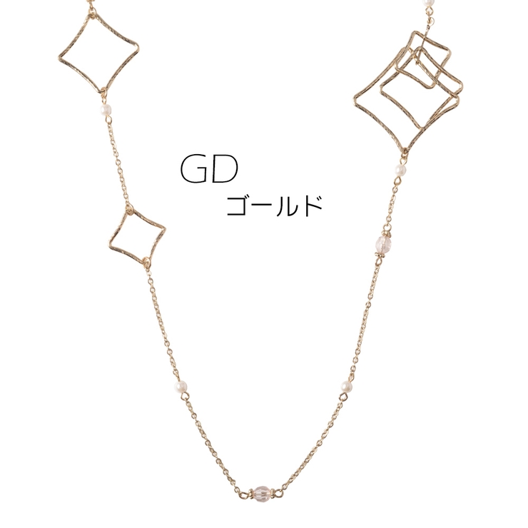 ゴールド | ひし形モチーフネックレス | monamona