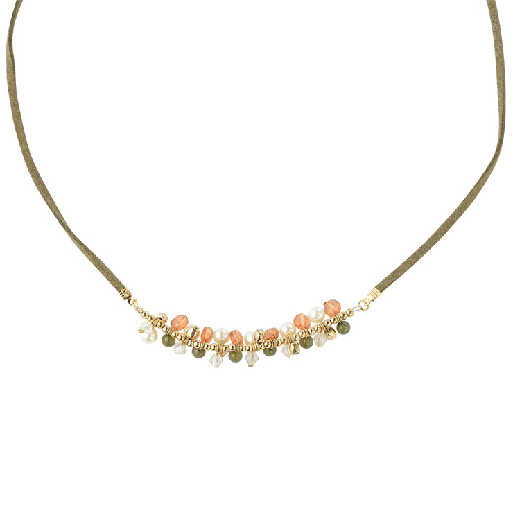 スエード紐長さ調整可パール ビーズネックレス 品番 Sura Monamona モナモナ のレディースファッション通販 Shoplist ショップリスト