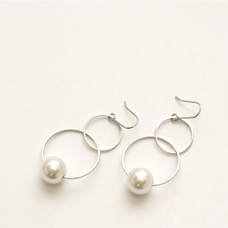 2連サークル下がりピアス | monamona | 詳細画像7 