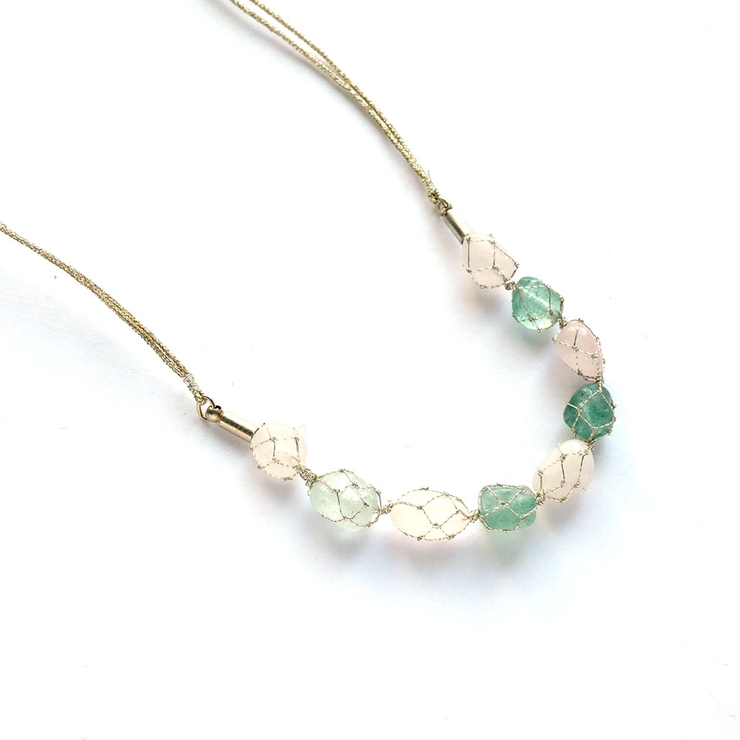 ネックレス さざれ石 カラーコンビ | monamona | 詳細画像3 