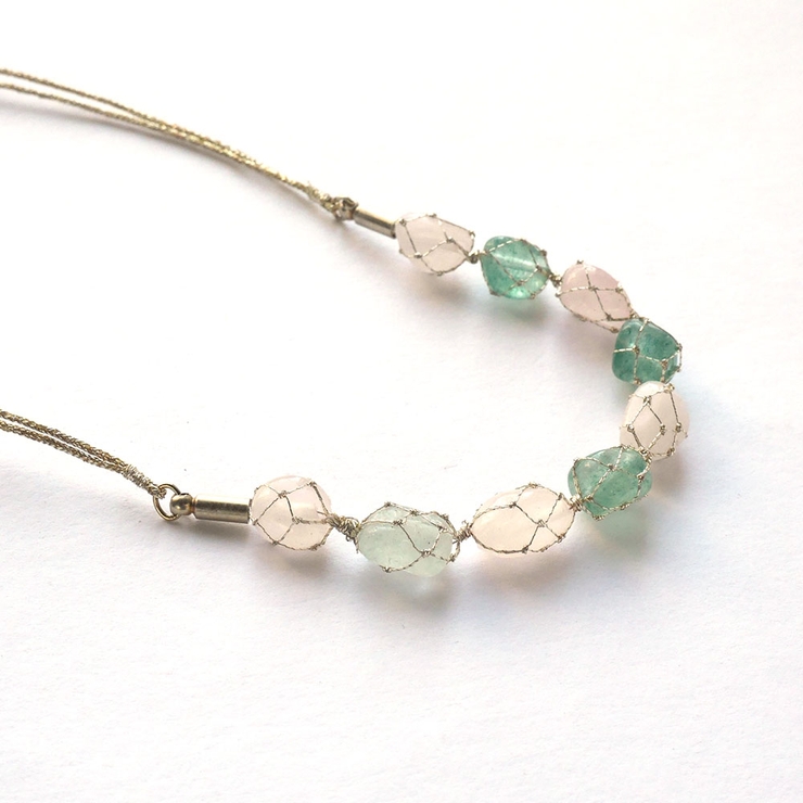 ネックレス さざれ石 カラーコンビ | monamona | 詳細画像5 