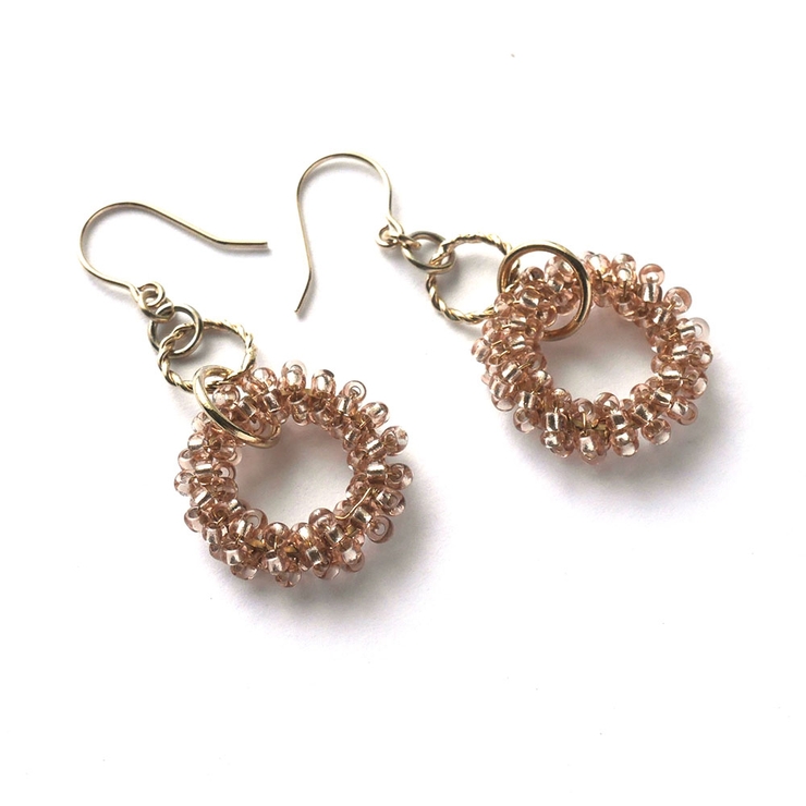 ビーズフープ下がりピアス | monamona | 詳細画像10 