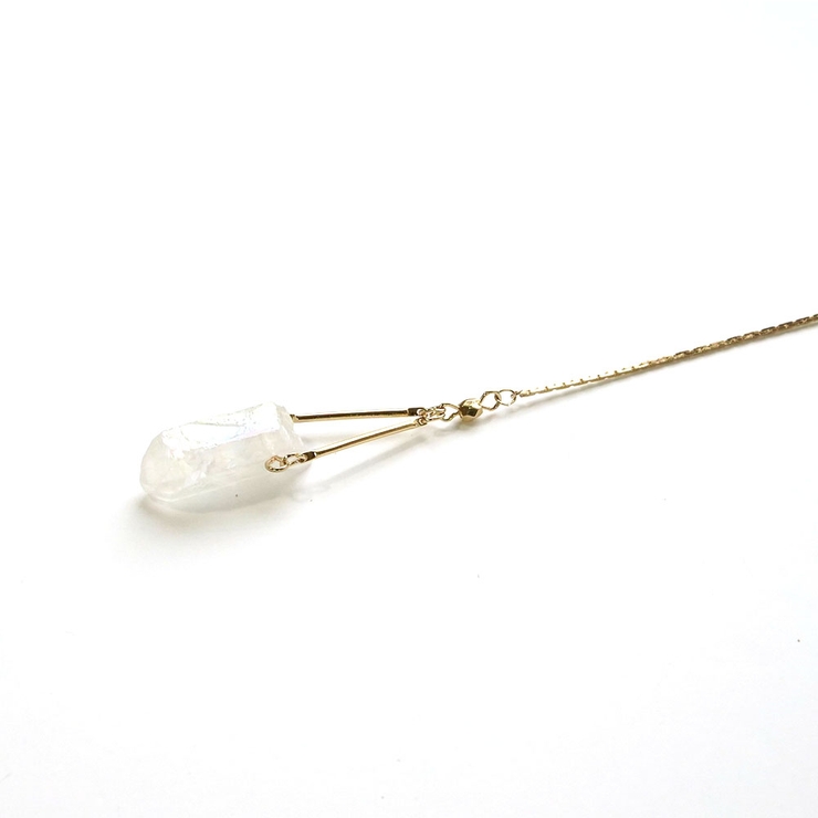 Y字ネックレス ゴールドチェーン トルコクリスタル | monamona | 詳細画像9 