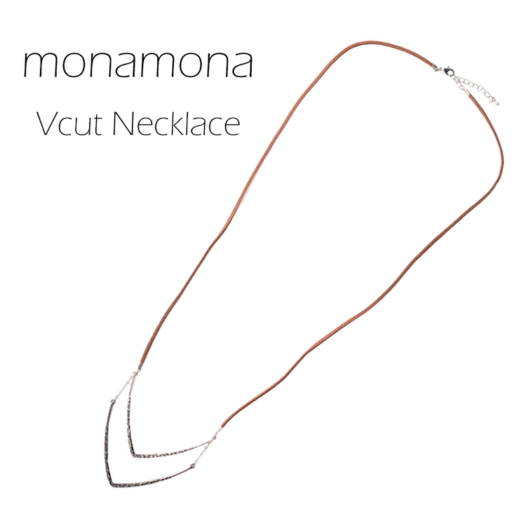 V字Wコンビ紐ネックレス | monamona | 詳細画像1 