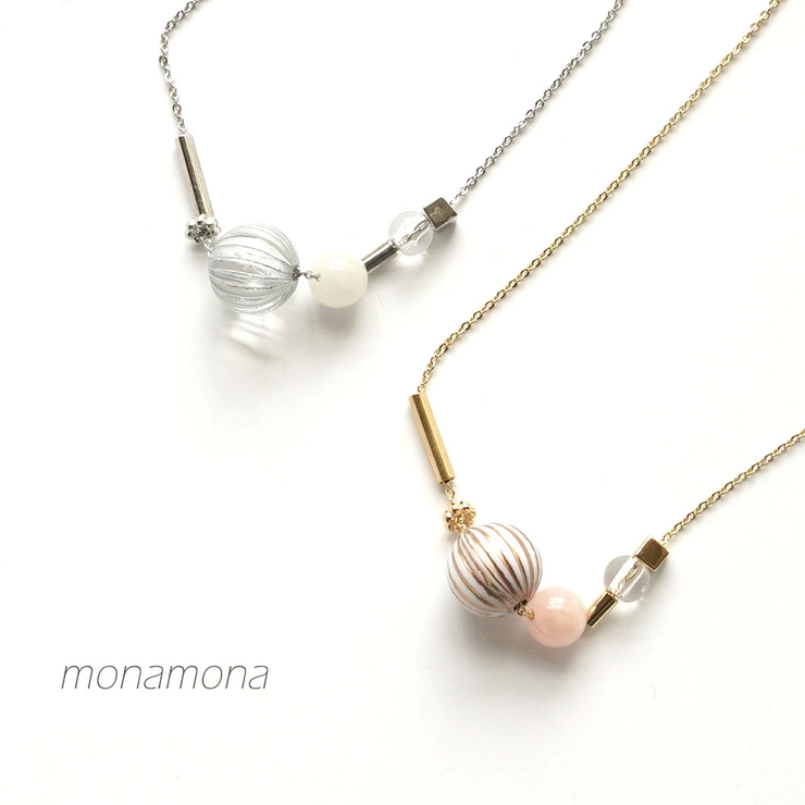 スリットボールネックレス | monamona | 詳細画像1 
