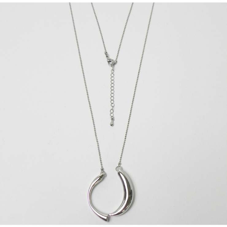 シルバー | デザインボールチェーンネックレス | monamona