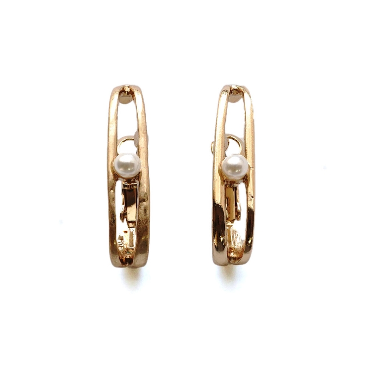 ゴールド | パールカフメタルピアス | monamona