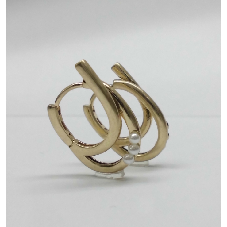 マットゴールド | ワンタッチピアス | monamona