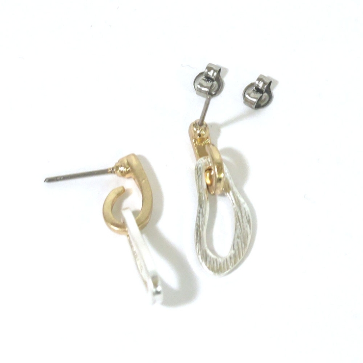 くすみカラー デザインフープピアス | monamona | 詳細画像5 