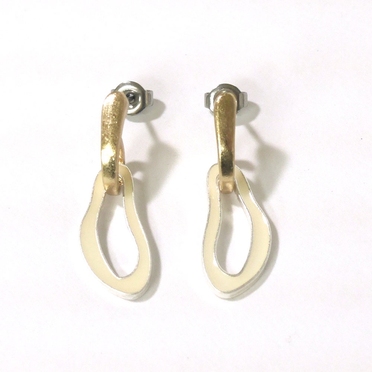 くすみカラー デザインフープピアス | monamona | 詳細画像6 