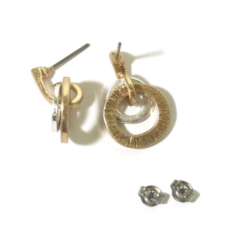 くすみカラー デザインフープピアス | monamona | 詳細画像6 