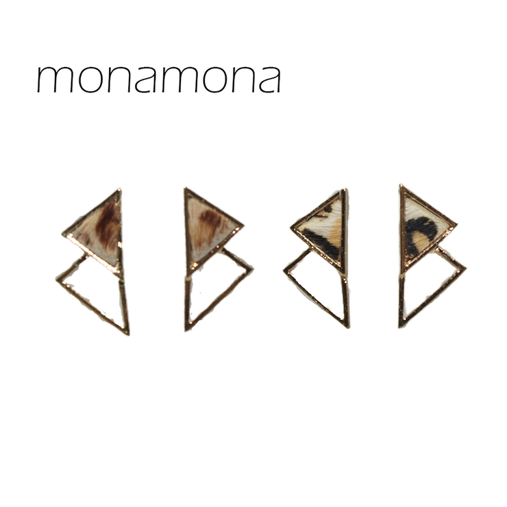 Wトライアングルはらこピアス | monamona | 詳細画像1 
