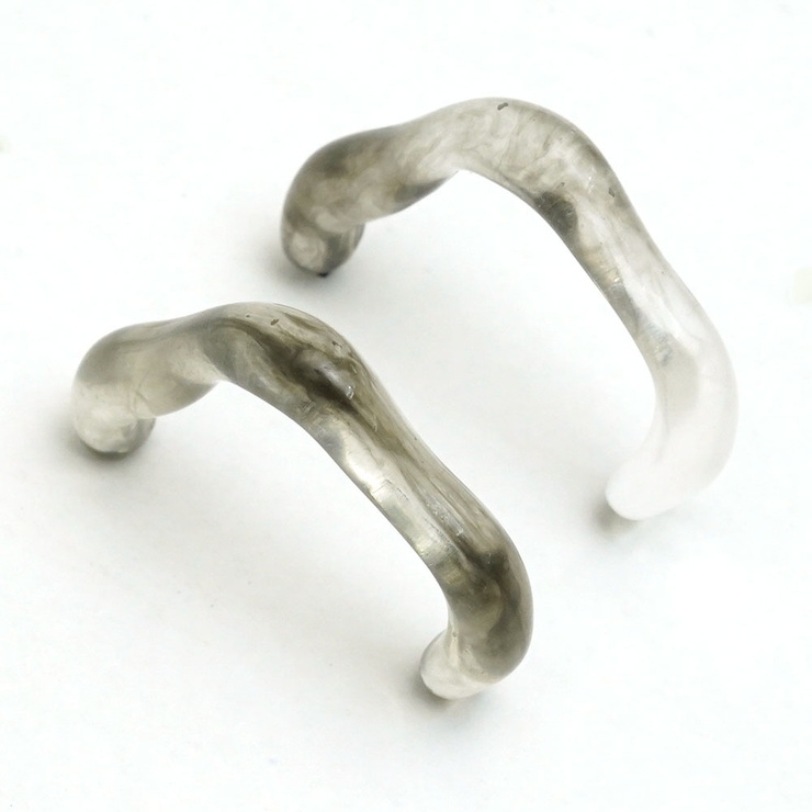 ピアス ハーフフープ クリア | monamona | 詳細画像6 