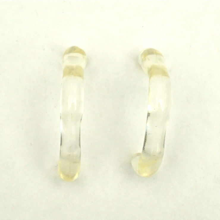 クリアー | ピアス ハーフフープ クリア | monamona