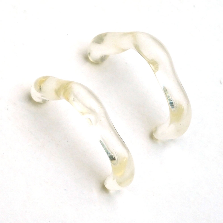 ピアス ハーフフープ クリア | monamona | 詳細画像4 