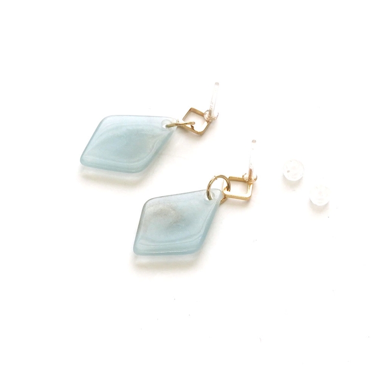 ダイヤモチーフさがりピアス | monamona | 詳細画像7 