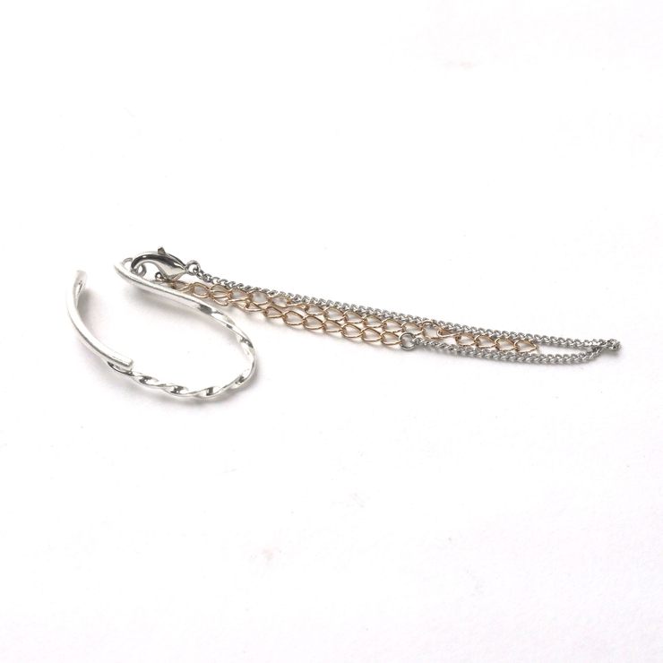 イヤカフ スパイラルチェーン 片耳 | monamona | 詳細画像5 