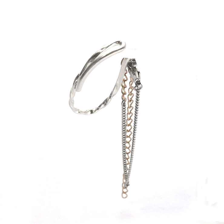 イヤカフ スパイラルチェーン 片耳 | monamona | 詳細画像7 