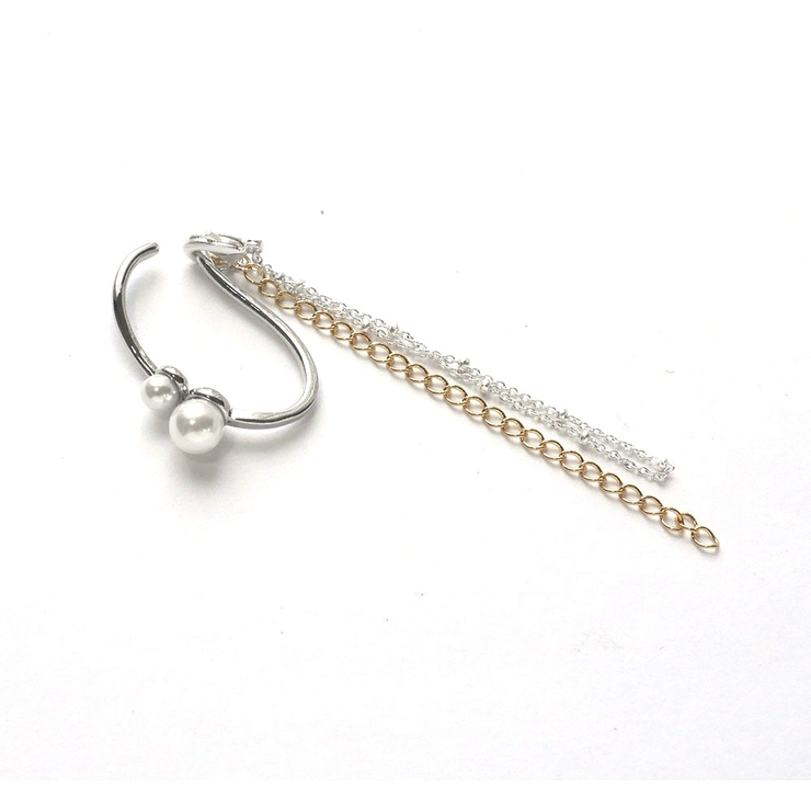 イヤカフ パールチェーン 片耳 | monamona | 詳細画像4 